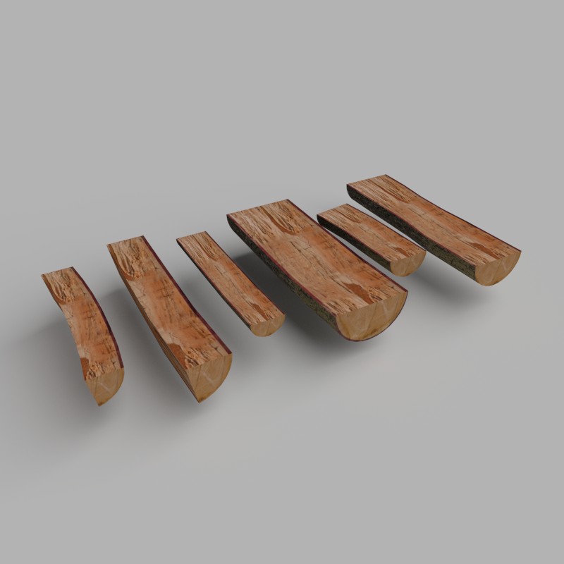 Wooden logs preview image 1